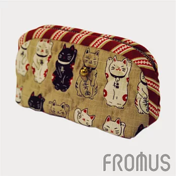 【fromus】日系手作拼布零錢包(招財貓)