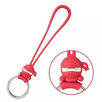 BONE / Ninja Key Strap 忍者大頭吊繩鑰匙圈紅色