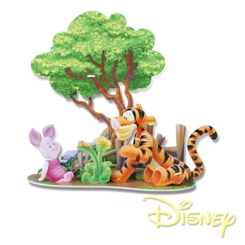 【Party World】Disney維尼系列立體模型-幸福花園＊3D立體拼圖