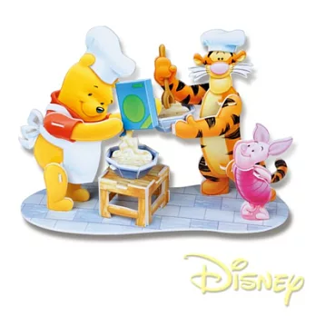 【Party World】Disney維尼系列立體模型-快樂廚房＊3D立體拼圖