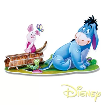 【Party World】Disney維尼系列立體模型-小豬與屹耳＊3D立體拼圖