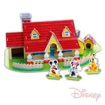【Party World】Disney米奇屋精裝立體模型＊3D立體拼圖