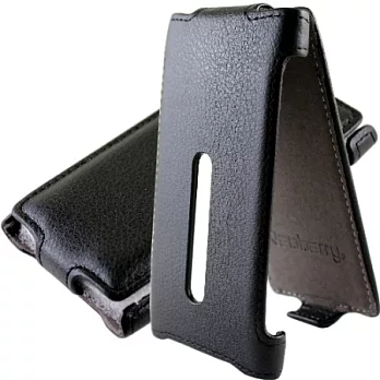 NOKIA Lumia 800 荔枝紋下掀式/掀蓋式手機皮套伯爵黑