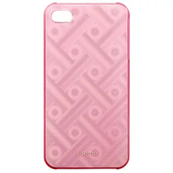 KISOMO iPhone 4/4S 立體光雕保護殼(IDW)甜美粉紅