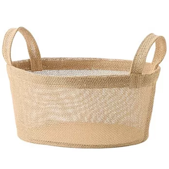 [MUJI 無印良品]紙編收納籃/橢圓形/小