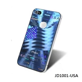 JDAP iPhone4/4S 3D幻影變彩背膜USA