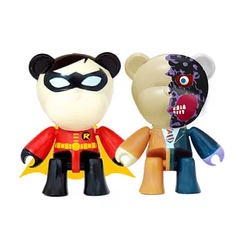 蝙蝠俠 X OLi Bear 2.5吋 漫畫版 羅賓+雙面人