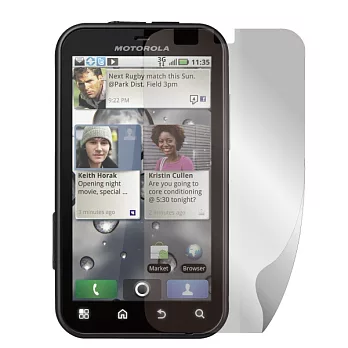 [ZIYA] MOTOROLA MB525 抗刮螢幕保護貼 (HC) - 2入透明