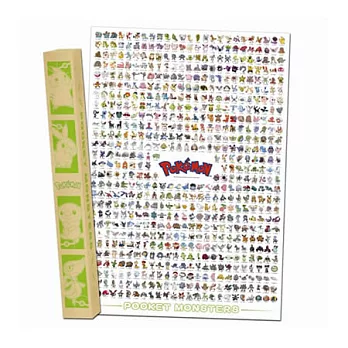 神奇寶貝 BW圖鑑海報