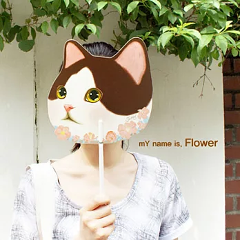 Jetoy,choo choo甜蜜貓搖擺扇子_flower