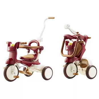 日本iimo #02折疊兒童三輪車(紅色)