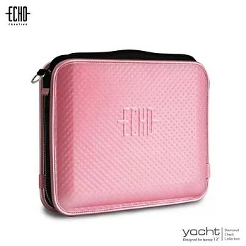 ECHO yacht ╳ laptop 13吋電腦包/內袋 (格菱粉)格菱粉