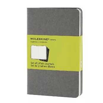 Moleskine 輕便空白筆記本(淺灰/加大型)3本入