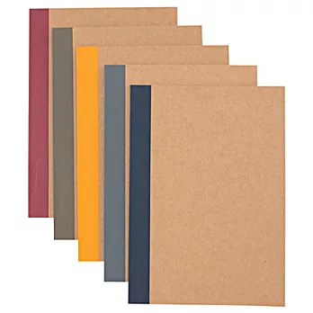[MUJI 無印良品]植林木筆記本/A5.橫線.5冊入.5色