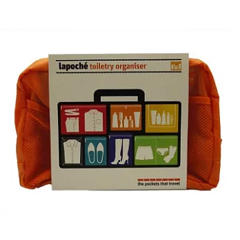 Lapoche個人旅行盥洗包(大)橘色