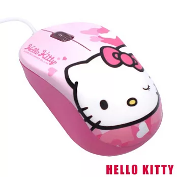 HELLO KITTY 愛心系列光學滑鼠粉紅色