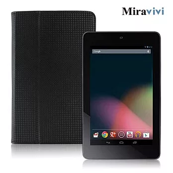 ASUS Google NEXUS7 7吋專用卡夢紋筆記本皮套時尚黑