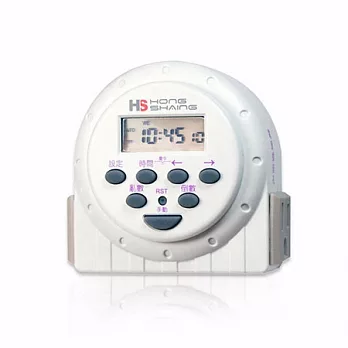 第二代 多功能電子式雙插座定時器(定時+插座)白色