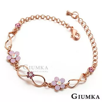 【GIUMKA】幸福花語蛋白石手鍊 MB430玫金粉鋯款