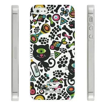 Apple iPhone 5 彩繪設計-六種款式-贈日本綠膜保護貼baby cat