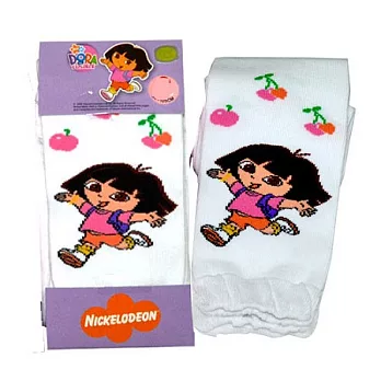 【mowa】愛探險的朵拉九分褲襪S白色