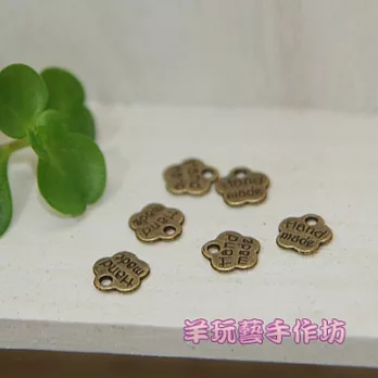 【古銅色-刻字梅花吊牌單面款6入】