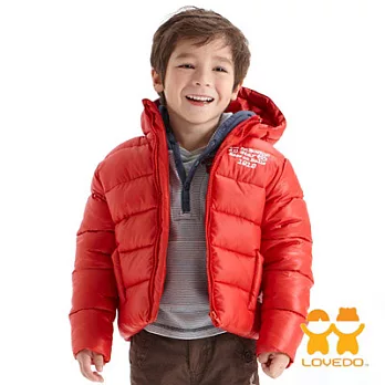 【LOVEDO-艾唯多童裝】霹靂遊俠 連帽保暖鋪棉外套(紅)105紅色