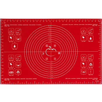 《MASTRAD》多功能烤焙墊(紅62cm)