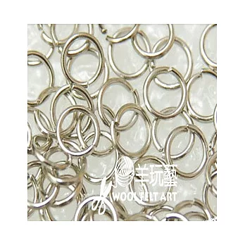 【單圈-鎳色6MM】5g裝