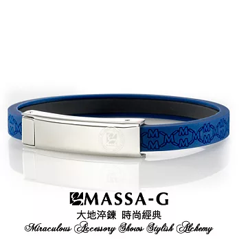 MASSA-G Color For 【W】ing 專色之翼鍺鈦手環秘願藍