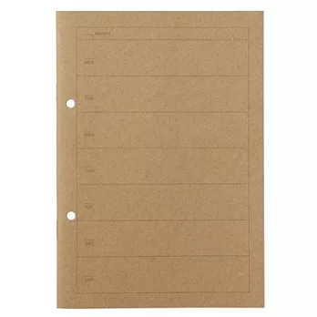 [MUJI 無印良品]植林木系統筆記本/A5.2孔(週記事)