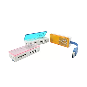 CLiPtec Cheetah USB3.0多功能讀卡機橘色