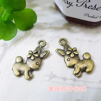 小兔子 手工DIY飾品配件3入