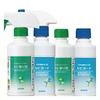 【日本DUSKIN】除黴劑(含噴頭)+補充瓶+防黴劑(含噴頭)+補充瓶