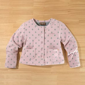 百事特童裝e店【minihope】圓點提花質感小外套110粉紅