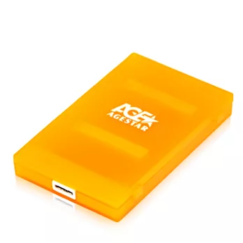 USB3.0 2.5吋免螺絲超輕型硬碟外接盒/ 保護盒橙