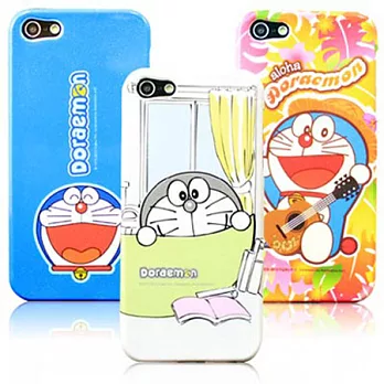 OneMagic iPhone5 哆啦a夢 TPU閃粉保護殼-夏威夷a夢