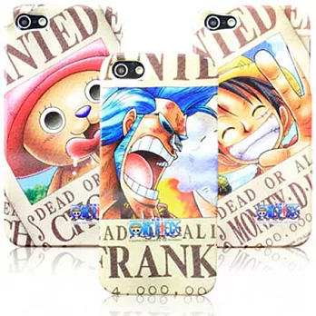 OneMagic iPhone5 航海王 TPU閃粉保護殼 通緝圖系列-佛朗基通緝