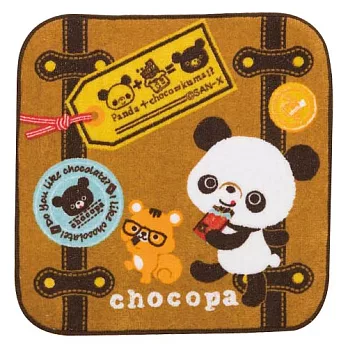 San-X 巧克貓熊行李箱系列小方巾