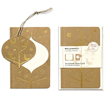 Moleskine聖誕節掛飾禮卡(Mocking Birds) (口袋型)