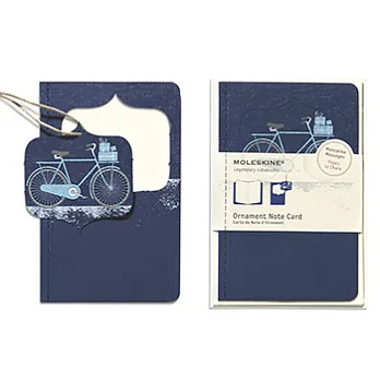 Moleskine聖誕節掛飾禮卡(Snowy Bicycle) (口袋型)