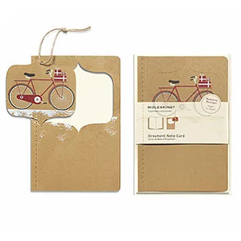 Moleskine聖誕節掛飾禮卡(Snowy Bicycle) (大型)