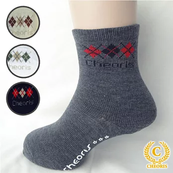 【anny pepe】兒童菱格短襪23灰