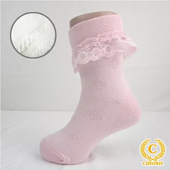 【anny pepe】兒童蕾絲短折襪17白