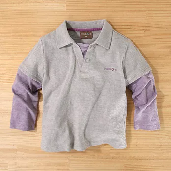 百事特童裝e店【minihope】結紗假兩件上衣110米灰