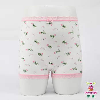 【anny pepe】女童典雅玫瑰花內褲_美國精梳純棉100白