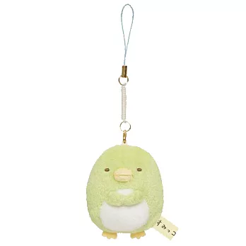 San-X 角落公仔系列公仔螢幕擦吊飾。企鵝君