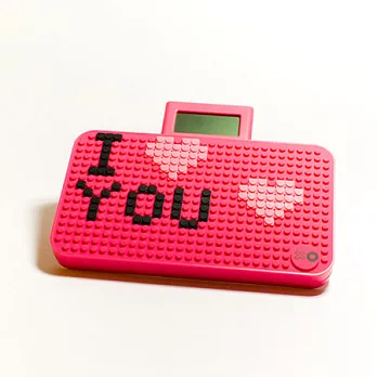 LEON’SDIY點陣拼圖體重機-桃紅