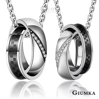 【GIUMKA】真愛不變男女情人對鍊 MN01652銀色