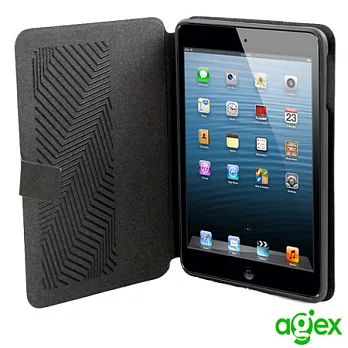 【Agex】iPad Mini 掀蓋式360度旋轉商務版皮套 - 神秘黑 GMN-02B